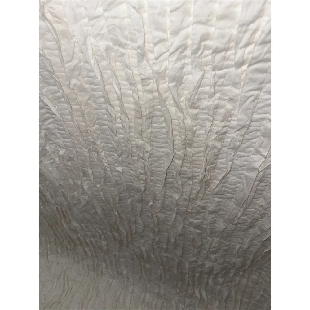 POTTERY BARN tiered WAVY RIPPLES FULL/QUEEN‎ COMFORTER ~ WHITE